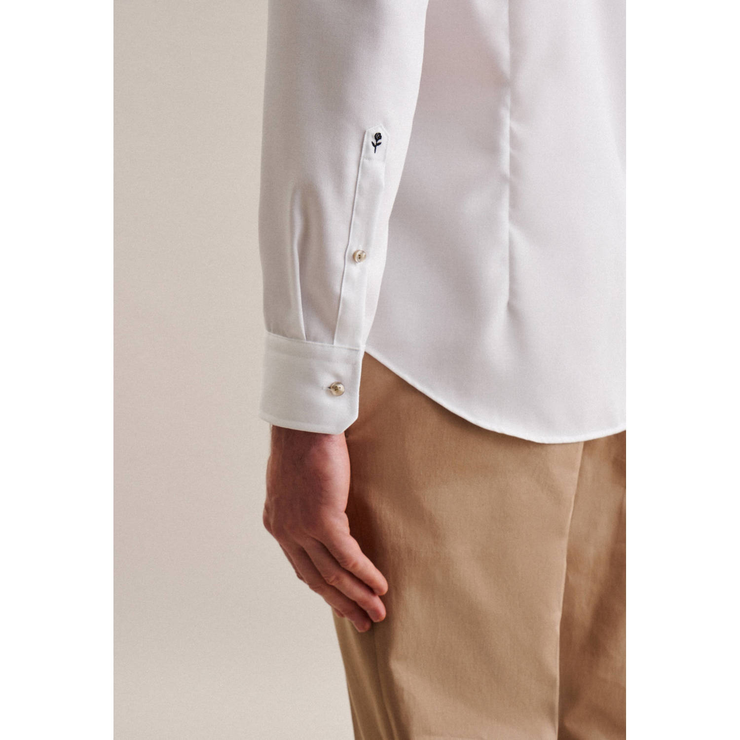 Seidensticker slim fit overhemd wit