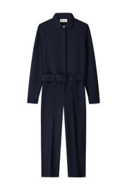 thumbnail: POM Amsterdam wide leg jumpsuit donkerblauw