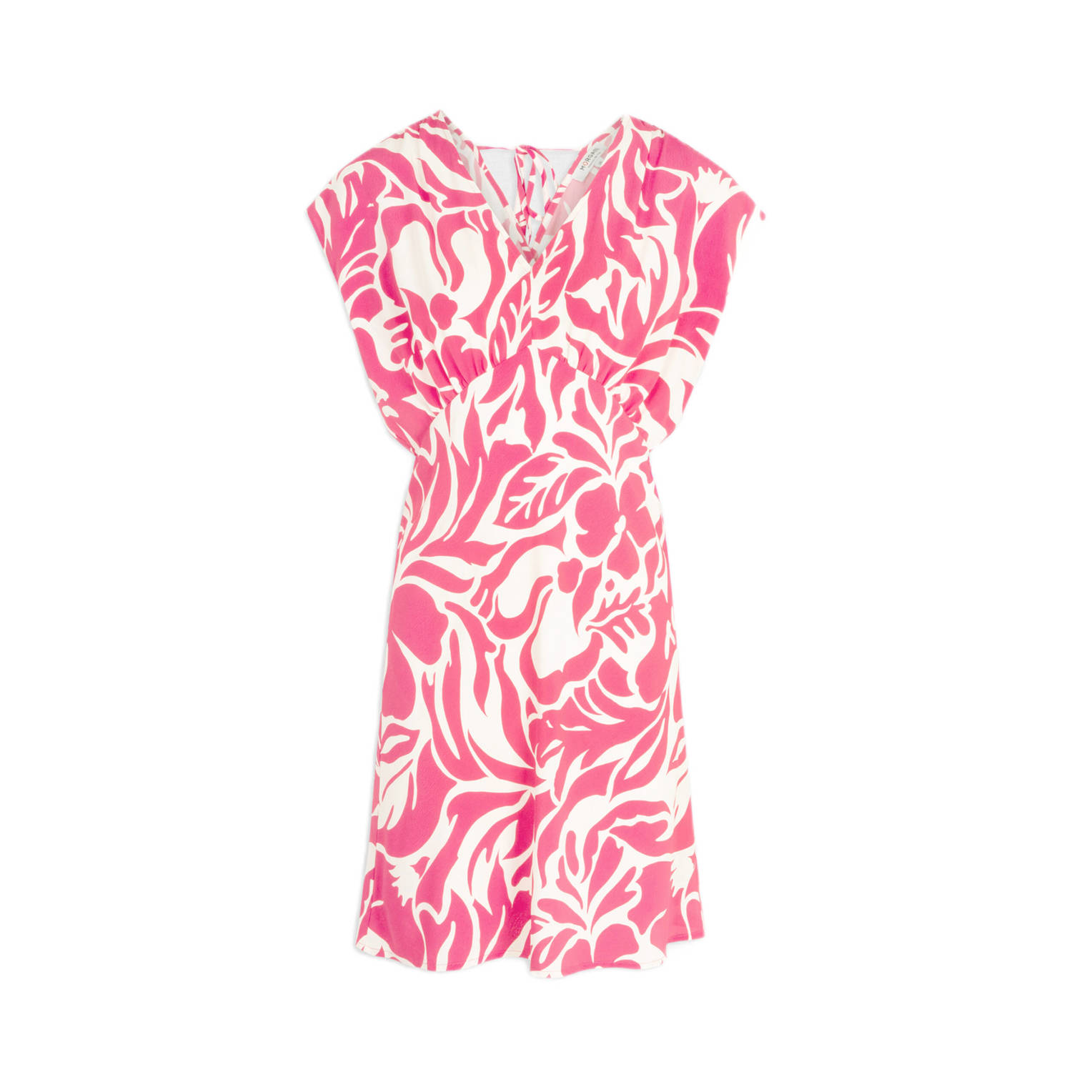 Morgan jurk met all over print roze ecru