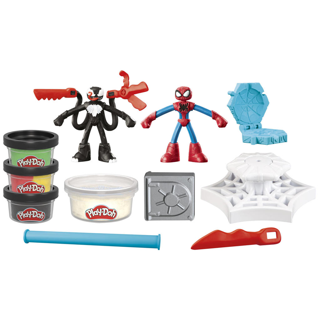 Play-Doh Marvel Spider-Man Werp en Snij speelset