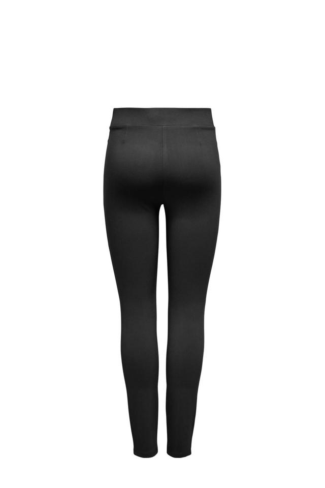 High Waist Zwarte Legging Dames Dames High-waist Legging Logo Zwart