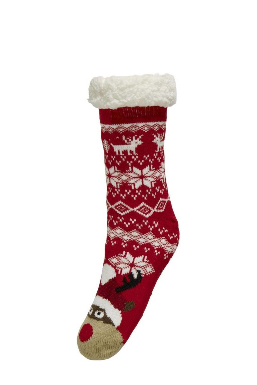 ONLY huissokken ONLCHRISTMAS rood