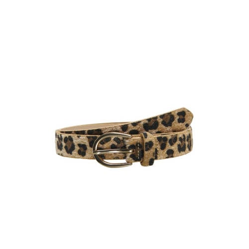 ONLY riem ONLROMY met panterprint bruin afbeelding