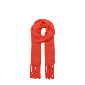 sjaal ONLROSEANNA met franjes rood