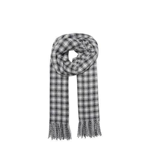 ONLY geruite sjaal met lurex ONLMAGDALENA grijs afbeelding
