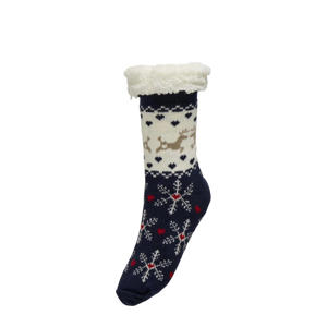 huissokken ONLCHRISTMAS donkerblauw