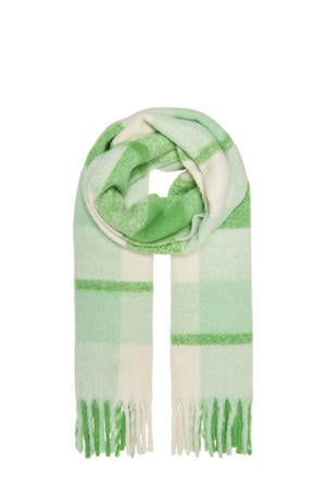 geruite sjaal ONLDANNA groen/ecru