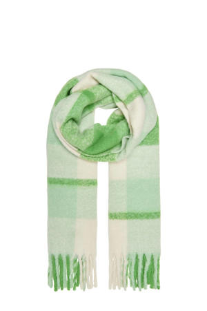 geruite sjaal ONLDANNA groen/ecru
