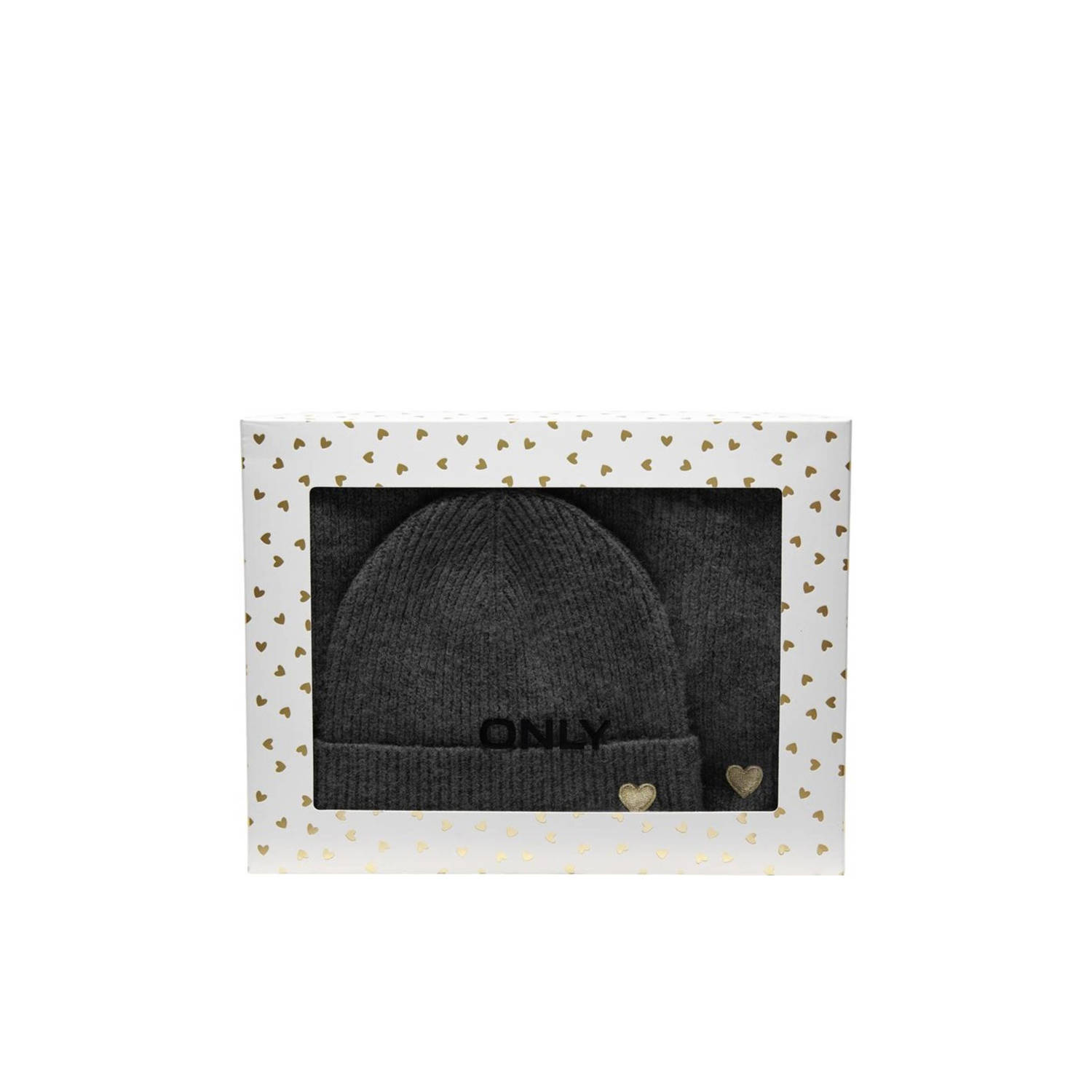 ONLY giftbox muts + sjaal ONLAVERY zwart