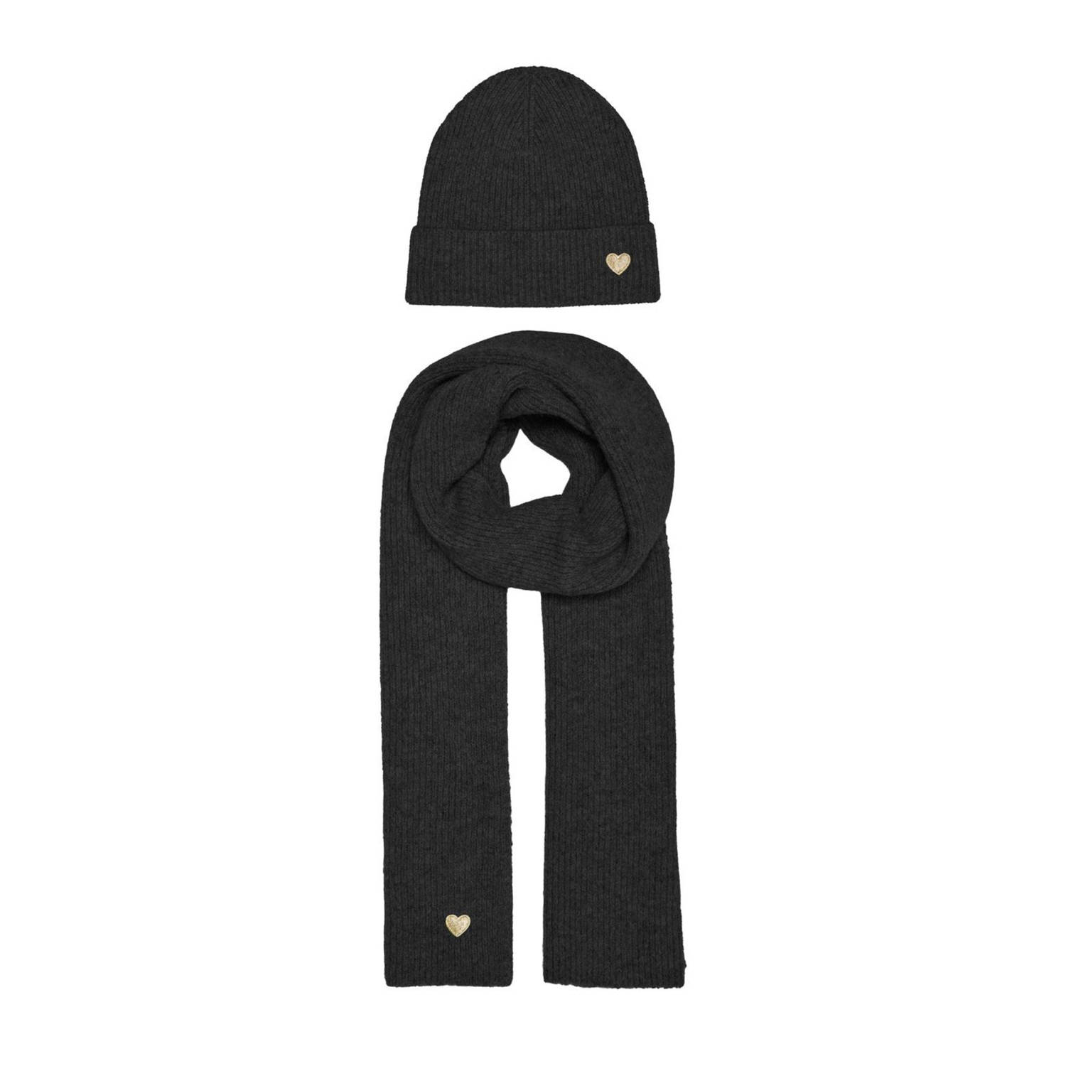 ONLY giftbox muts + sjaal ONLAVERY zwart