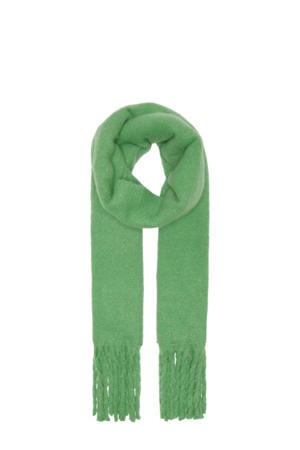 sjaal ONLROSEANNA met franjes groen
