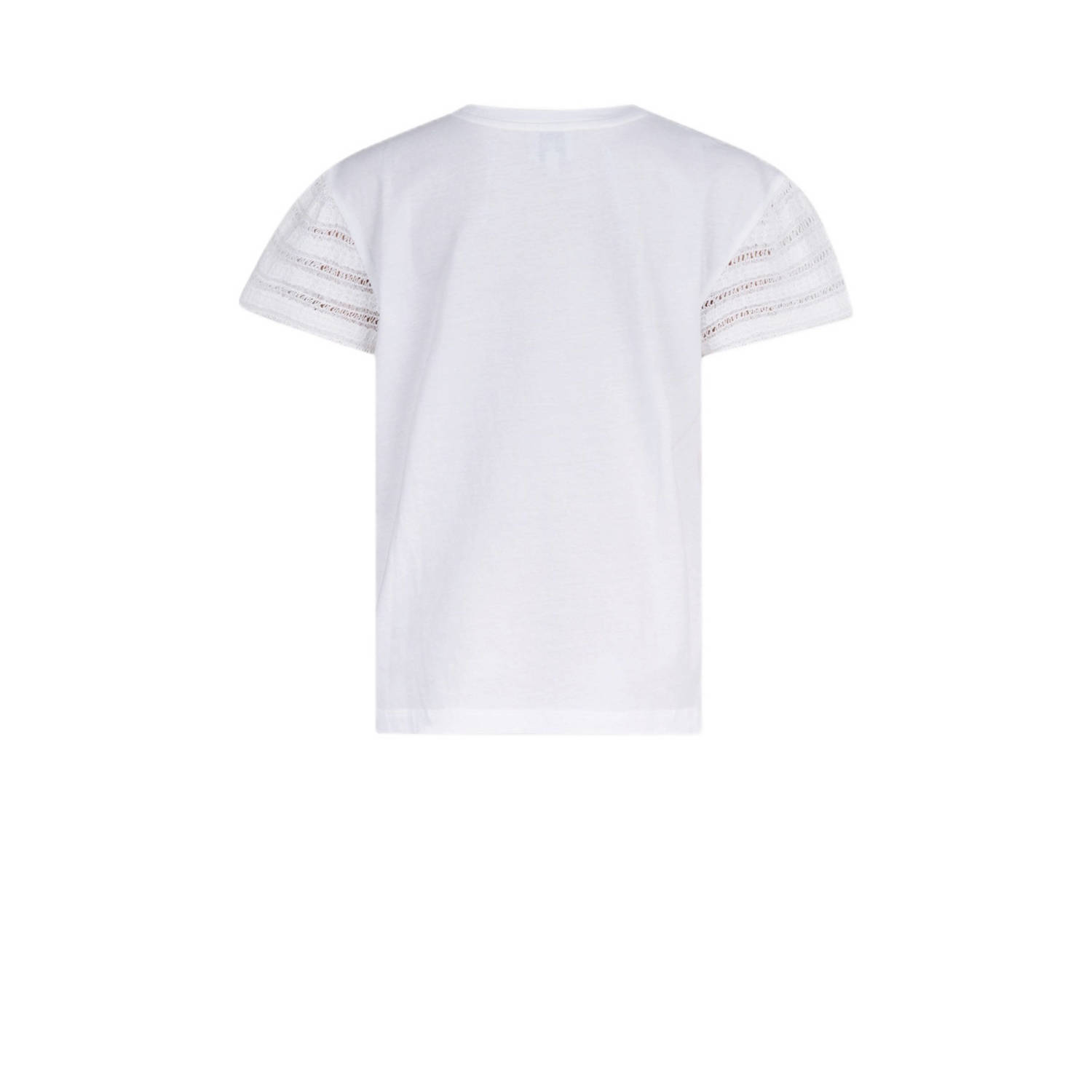 Shoeby T-shirt met printopdruk en open detail wit