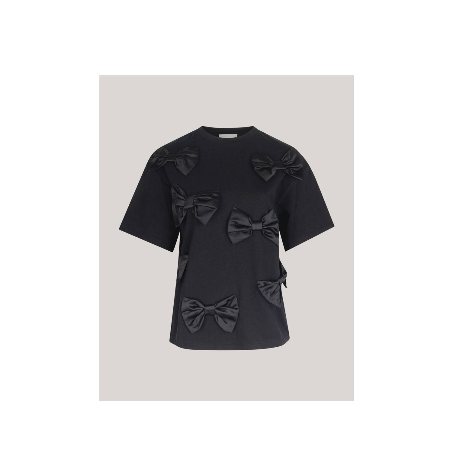 Shoeby T-shirt met 3D applicatie zwart