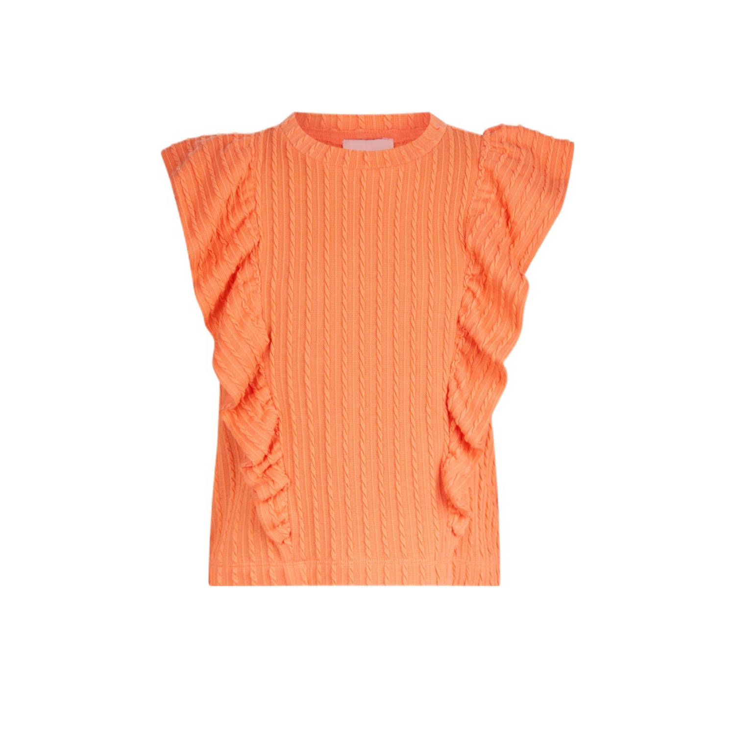 Shoeby T-shirt oranje Meisjes Polyester Ronde hals 122 128