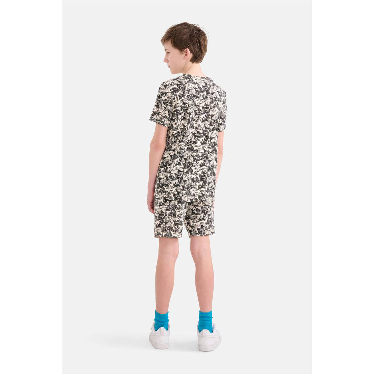 Shoeby T-shirt met all over print bruin