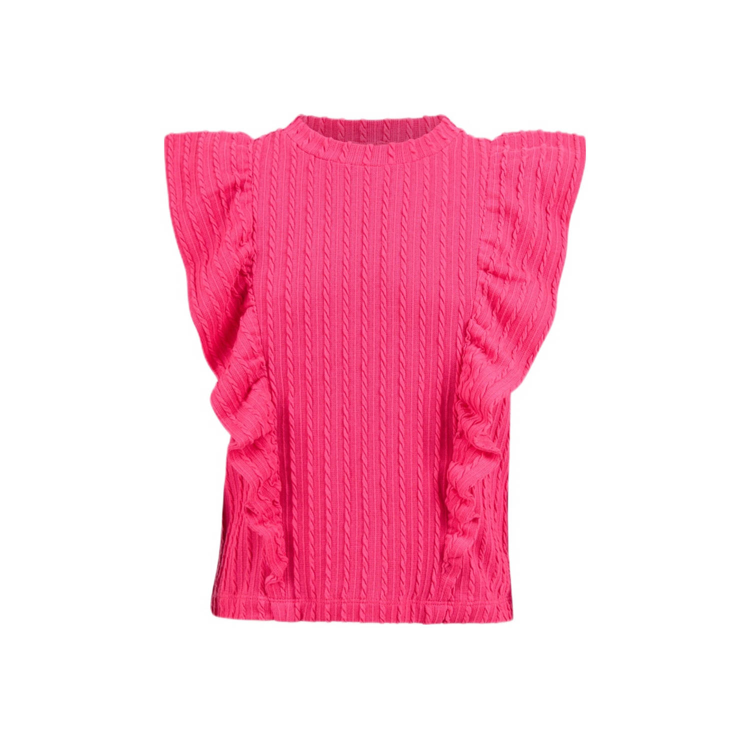 Shoeby top roze Meisjes Polyester Ronde hals Effen 122 128