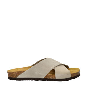   suède slippers beige