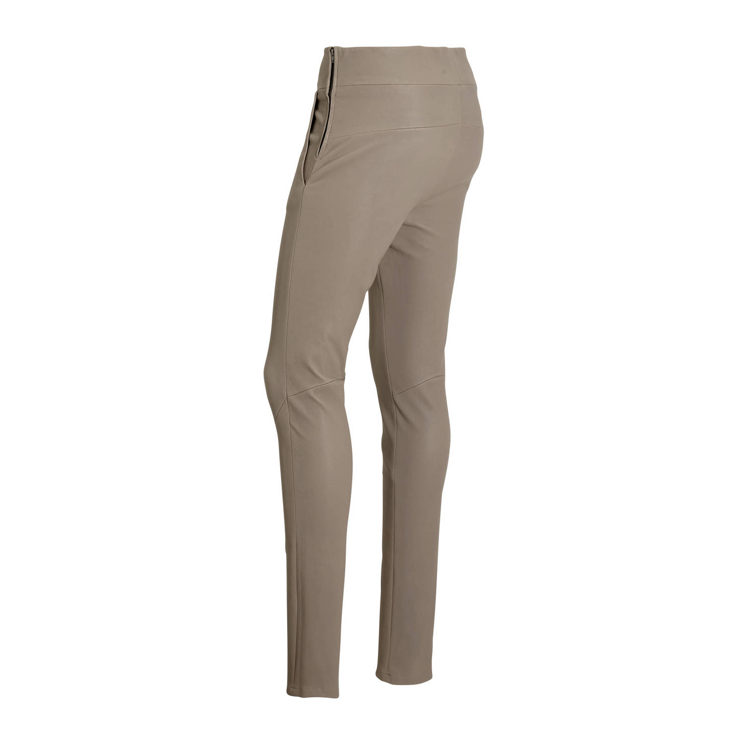 Studio AR by ARMA leren skinny tregging zand