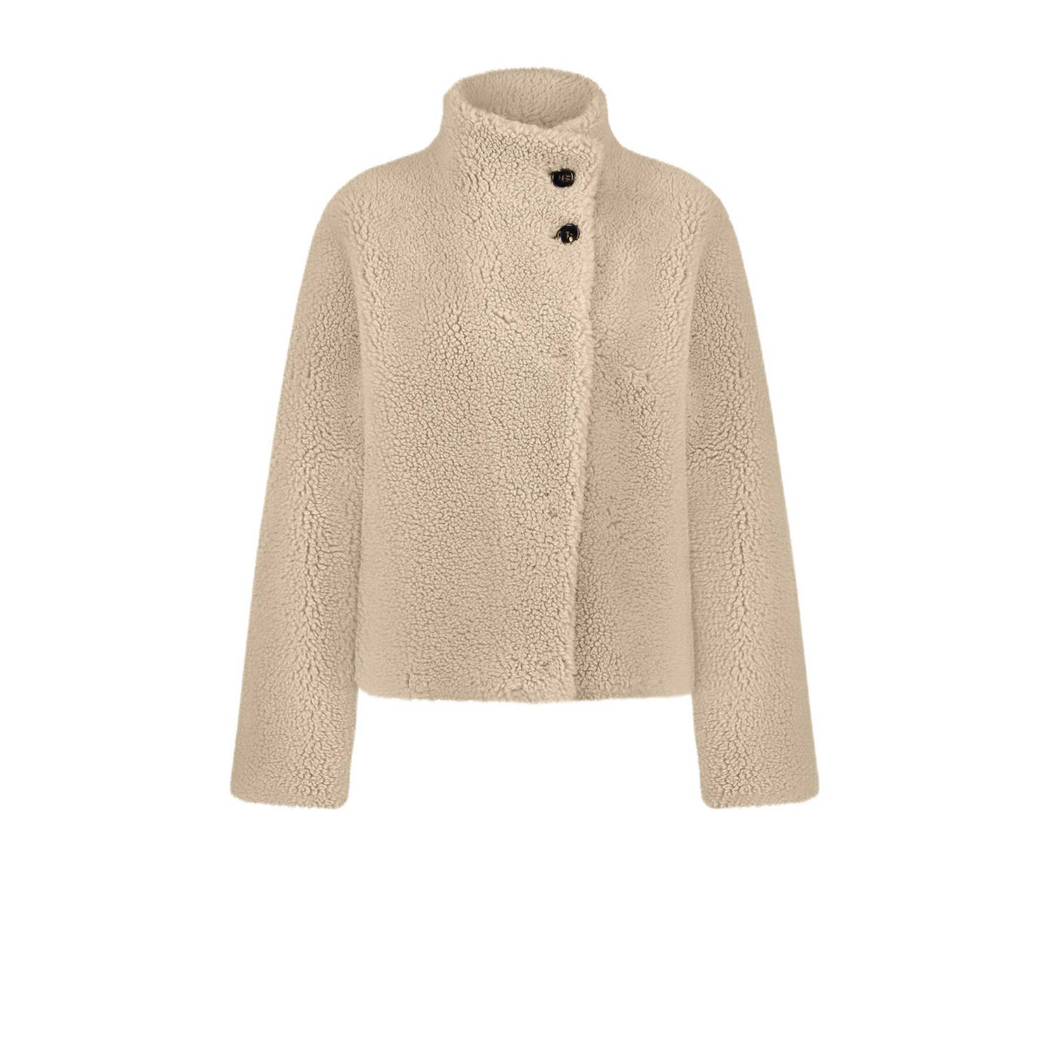 Studio AR by ARMA imitatieleren jas winter Mallow met wol beige