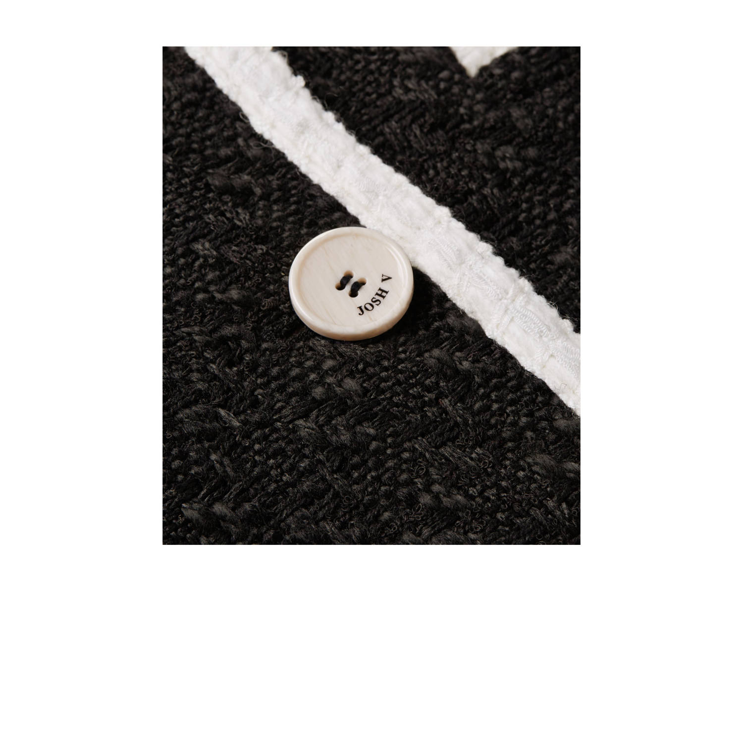 JOSH V cropped blazer Monica zwart wit