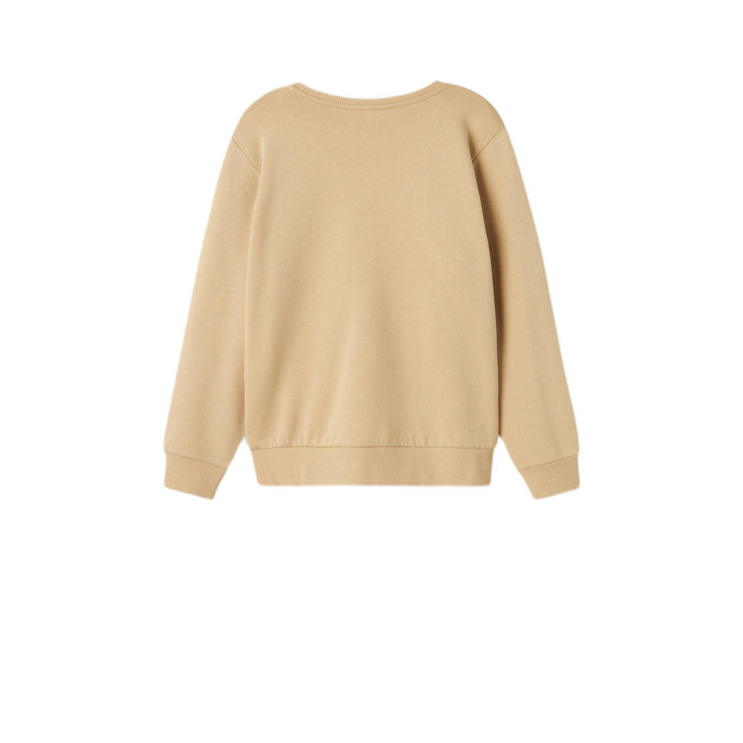 NAME IT KIDS sweater NKMLAMANE met printopdruk beige