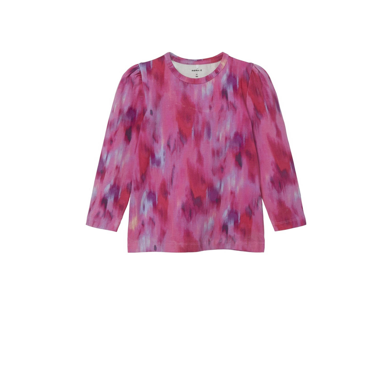 NAME IT MINI longsleeve NMFLARIANA met all over print fuchsia paars