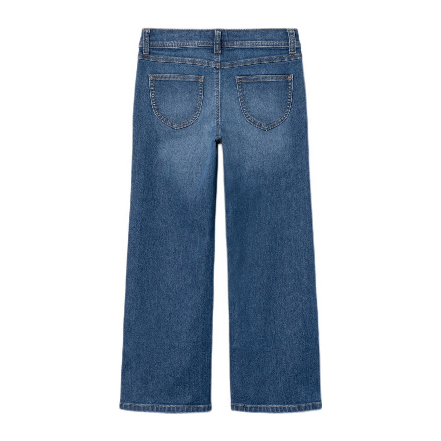 NAME IT KIDS wide leg jeans NKFROSE dark blue denim