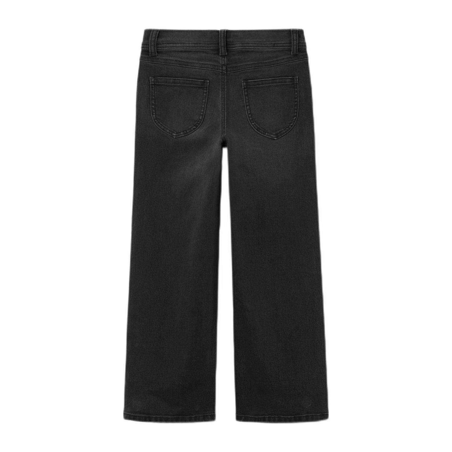 NAME IT KIDS wide leg jeans NKFROSE black denim