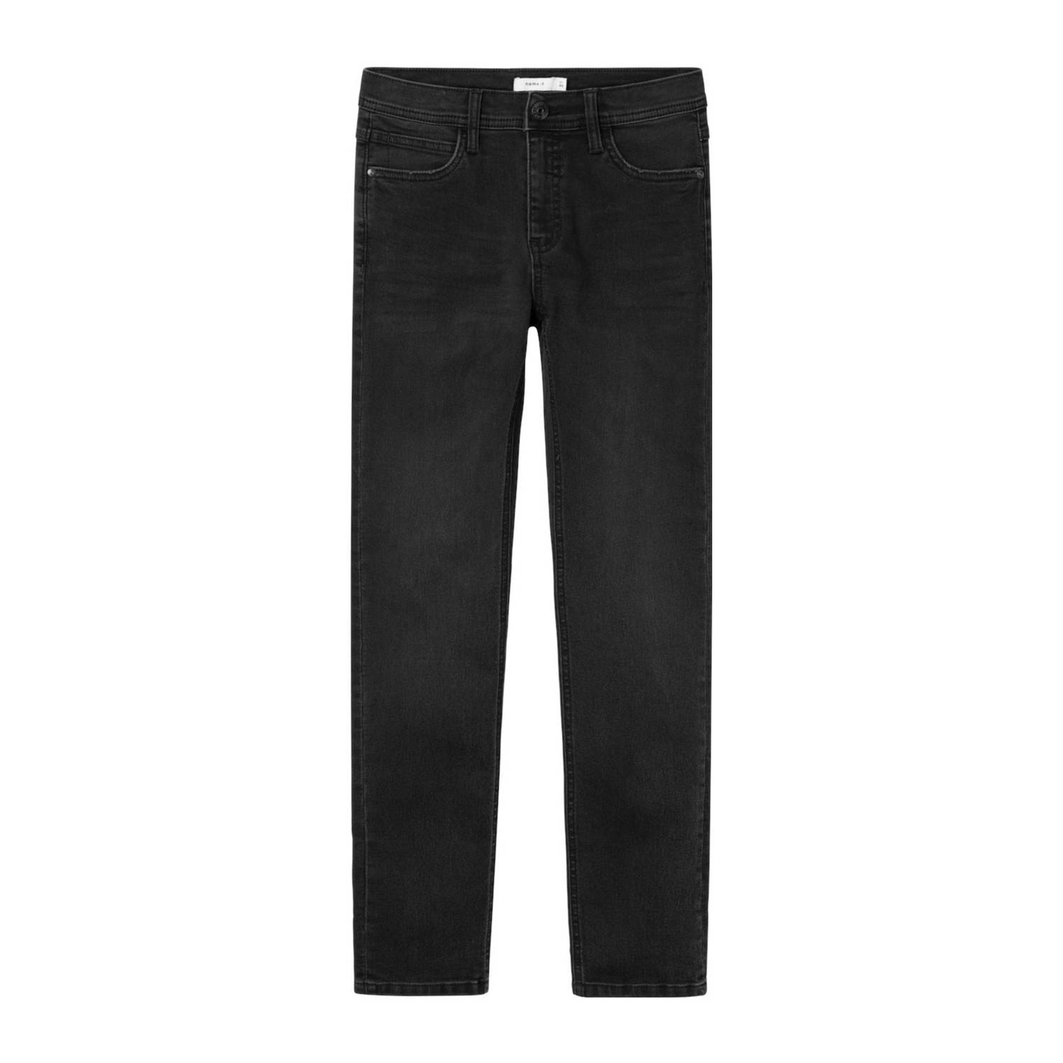 Name it KIDS slim fit jeans NMMSILAS black denim Zwart Jongens Stretchdenim 116