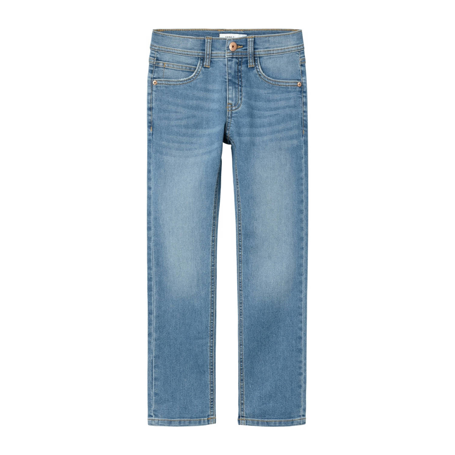 Name it KIDS slim fit jeans NMMSILAS medium blue denim Blauw Jongens Stretchdenim 116