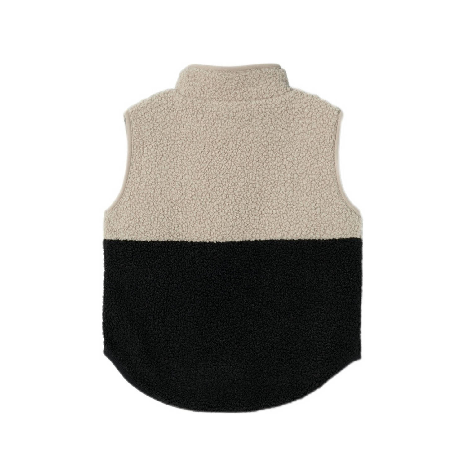 NAME IT KIDS bodywarmer NKMLAKET zwart beige