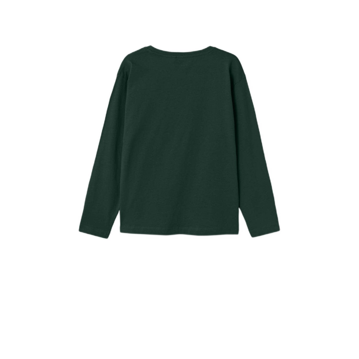 NAME IT KIDS longsleeve NKMVAGNO met printopdruk donkergroen