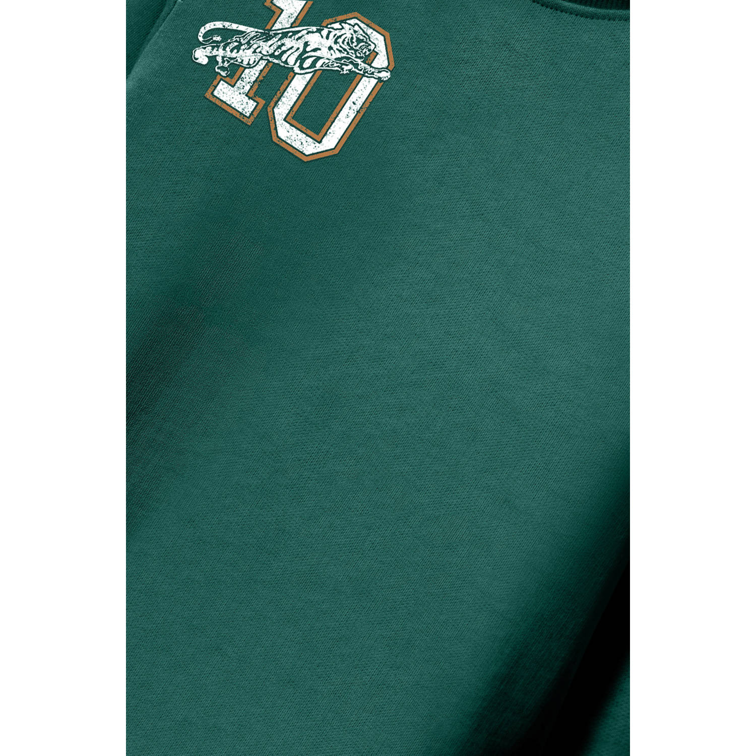 NAME IT KIDS sweater NKMVASHA met backprint groen
