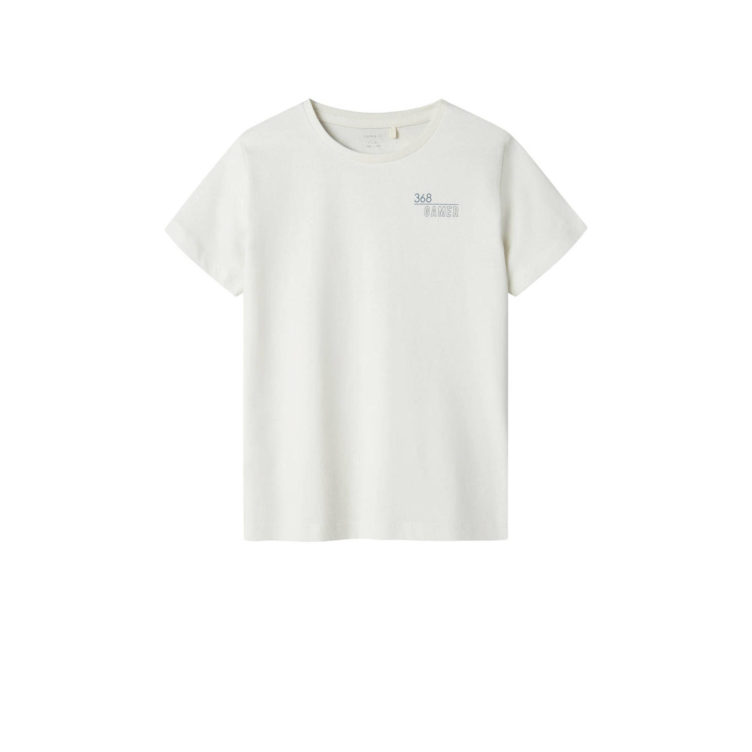 NAME IT KIDS T-shirt NKMKARLETTO met printopdruk ecru