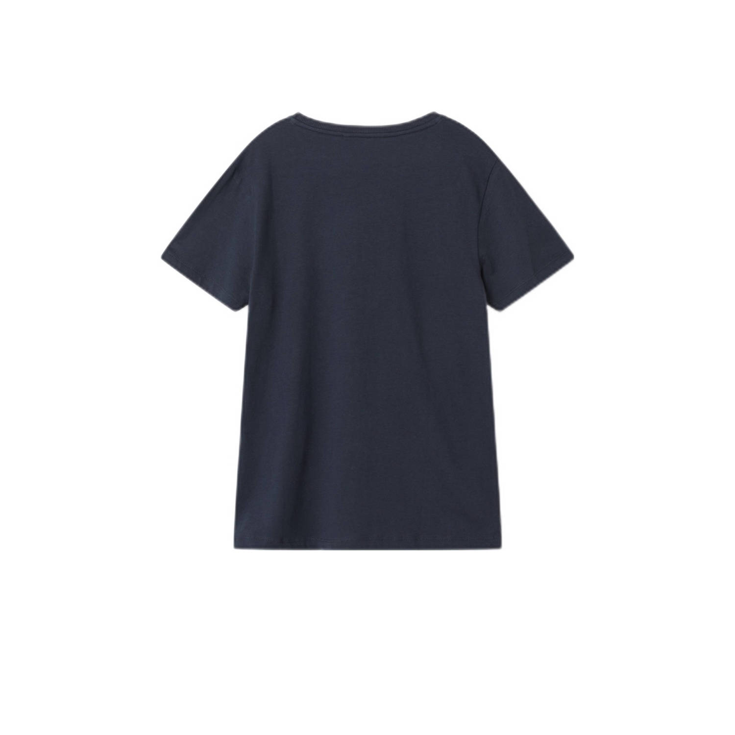 NAME IT KIDS T-shirt NKMKARLETTO met printopdruk donkerblauw
