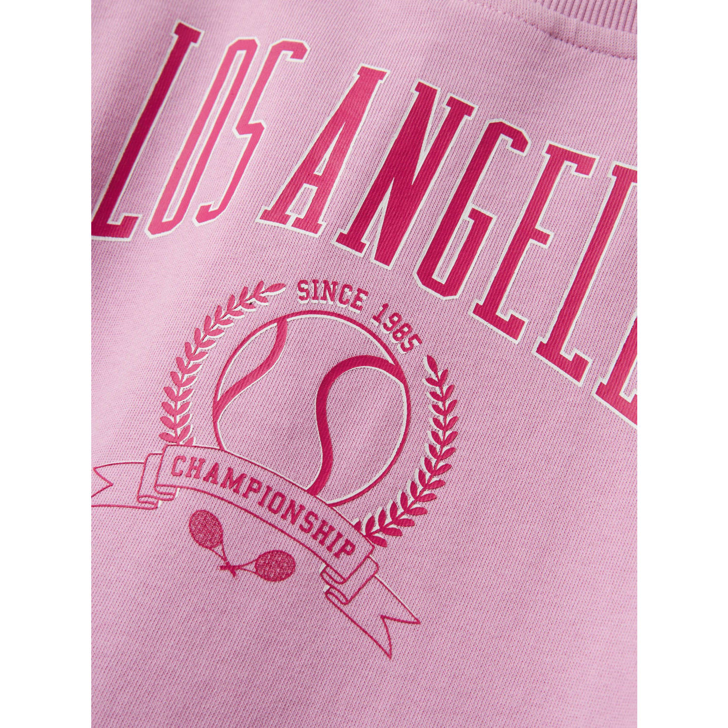 NAME IT KIDS sweater NKFVASACHA met backprint roze