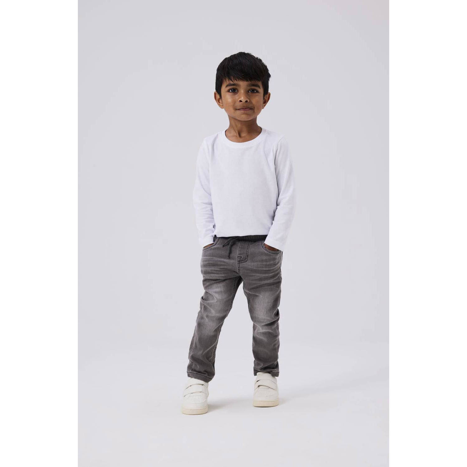 Name it MINI slim fit jeans NMMRYAN medium grey denim Grijs Jongens Jog denim 104