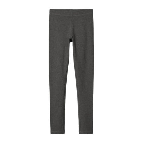 NAME IT KIDS legging NKFVIVIAN donkergrijs melange afbeelding