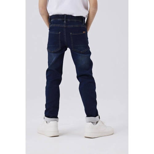 NAME IT KIDS slim fit jeans NKMRYAN JOGGER denim blue afbeelding