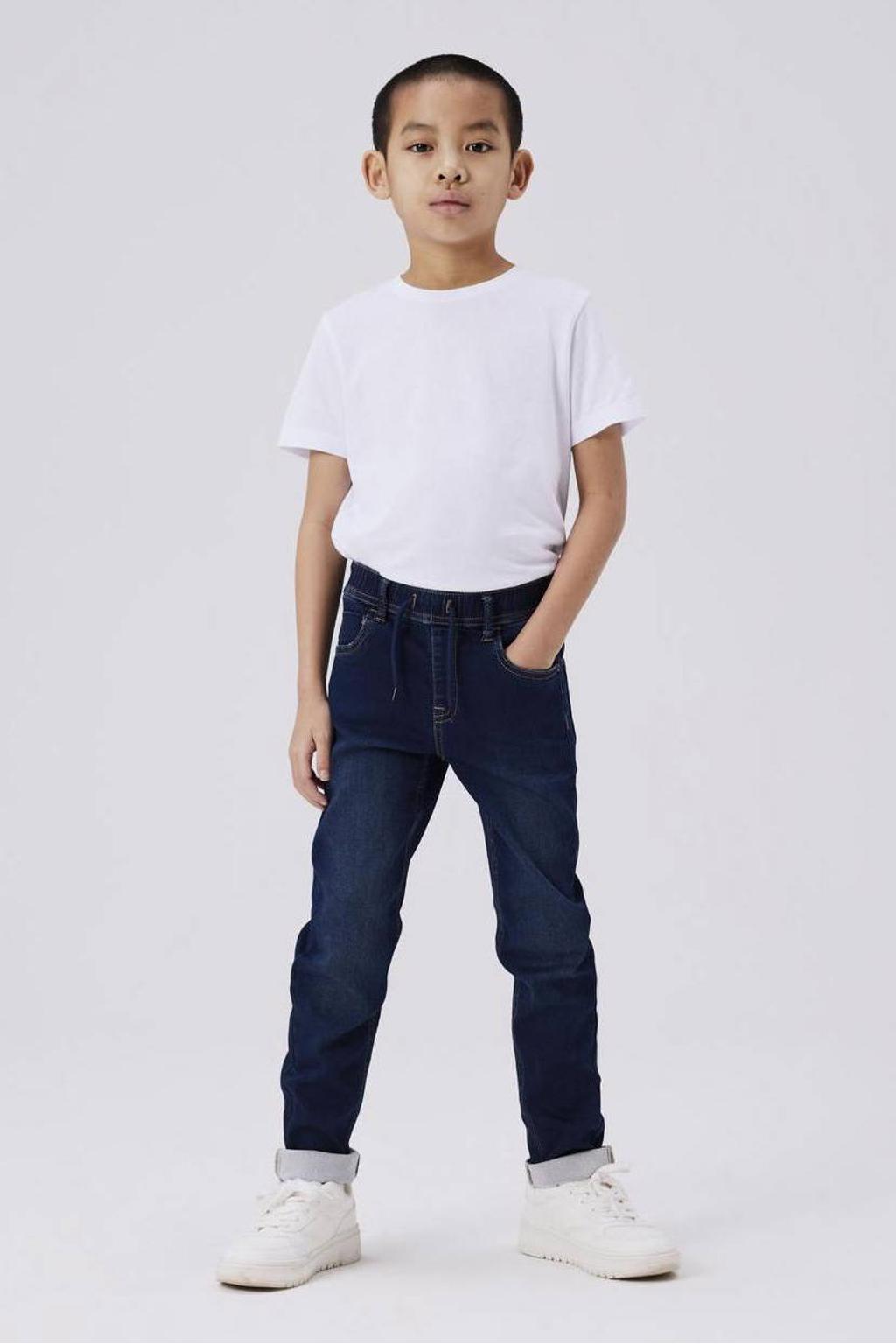 NAME IT KIDS slim fit jeans NKMRYAN JOGGER denim blue