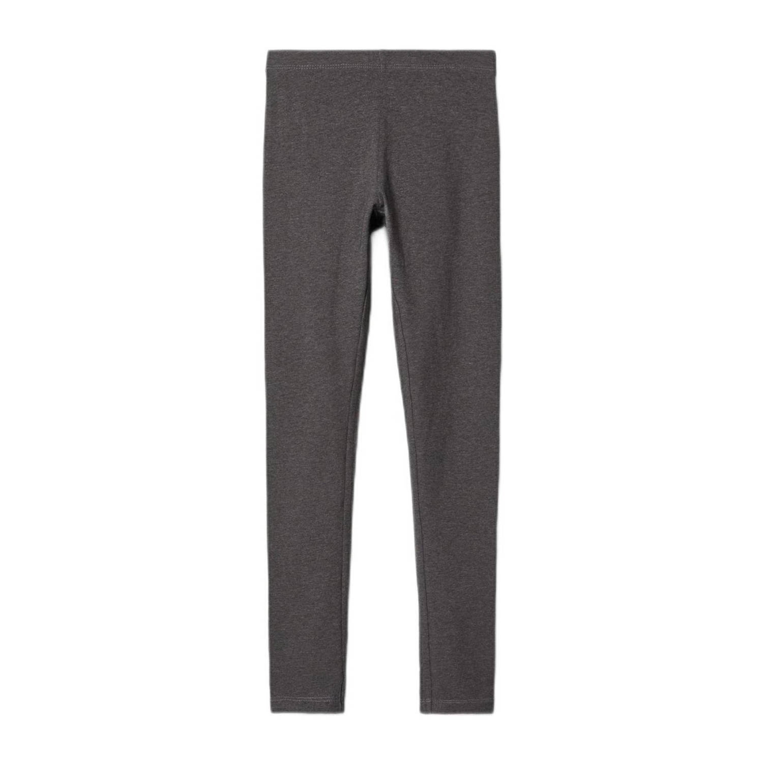 NAME IT KIDS legging NKFVIVIAN set van 2 donkergrijs melange zwart
