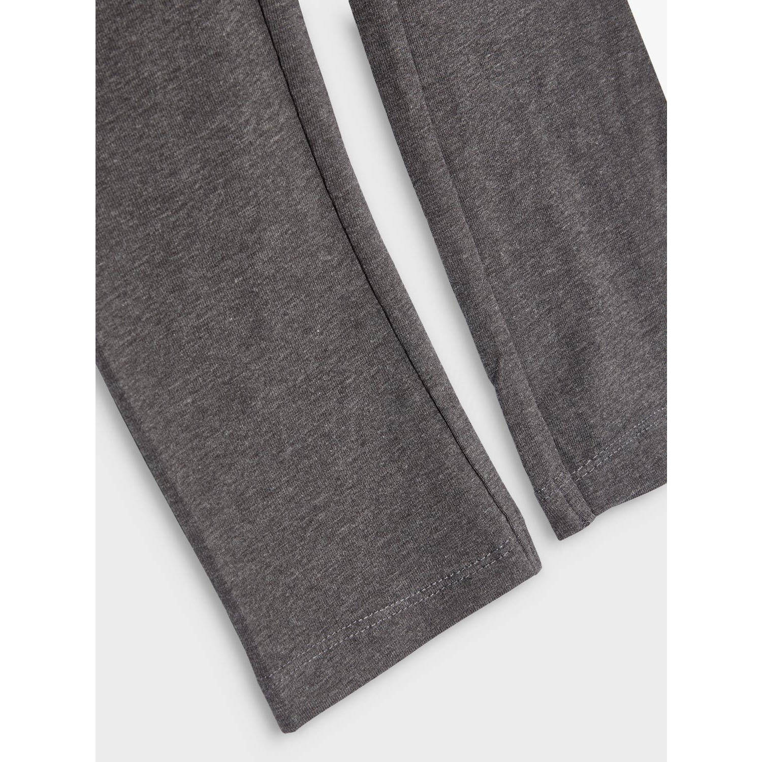 NAME IT KIDS legging NKFVIVIAN set van 2 donkergrijs melange zwart