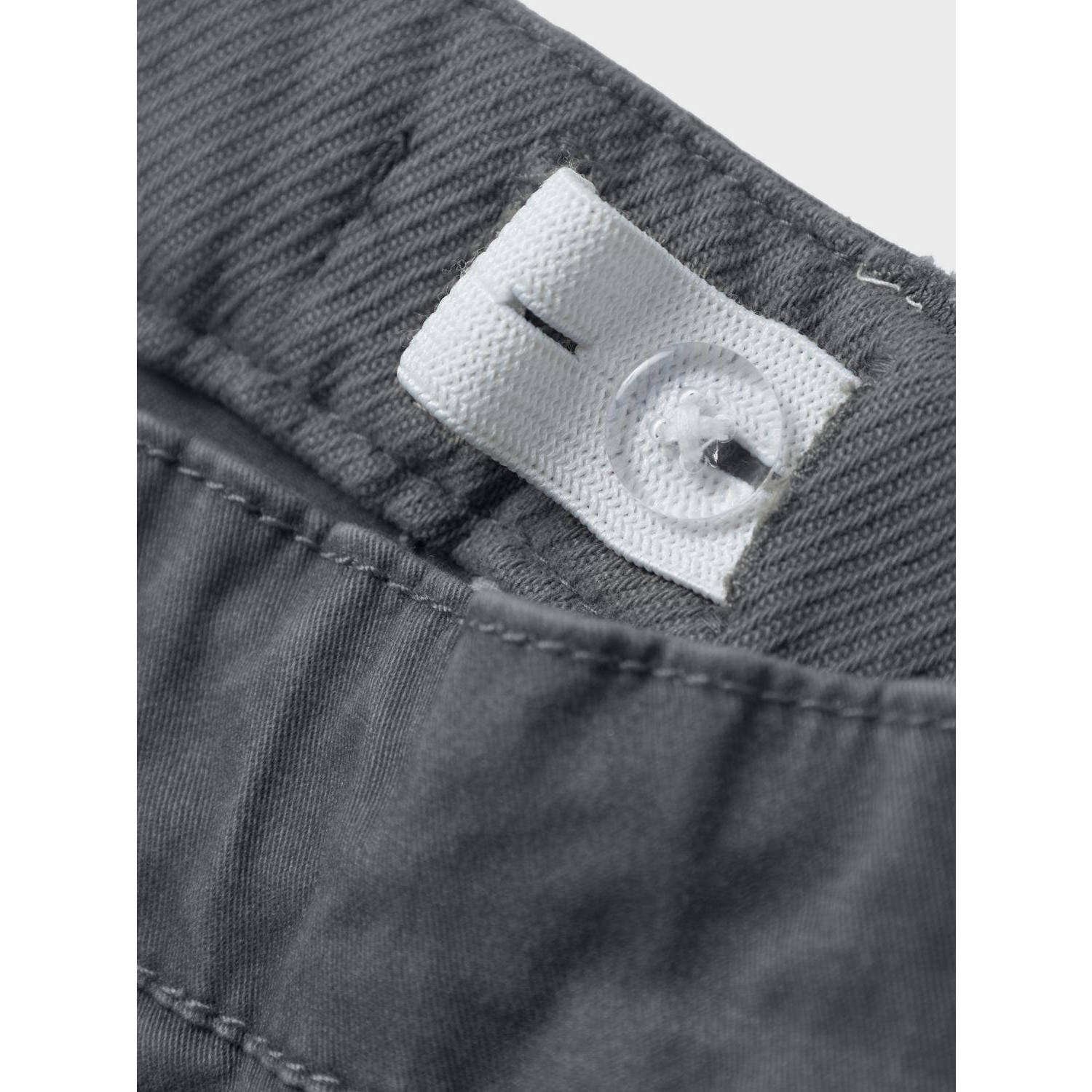 NAME IT MINI regular fit cargobroek NMMBEN donkergrijs