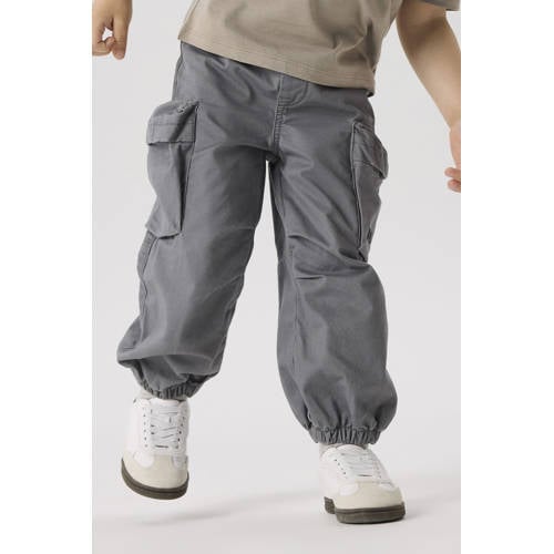 NAME IT MINI regular fit cargobroek NMMBEN donkergrijs afbeelding