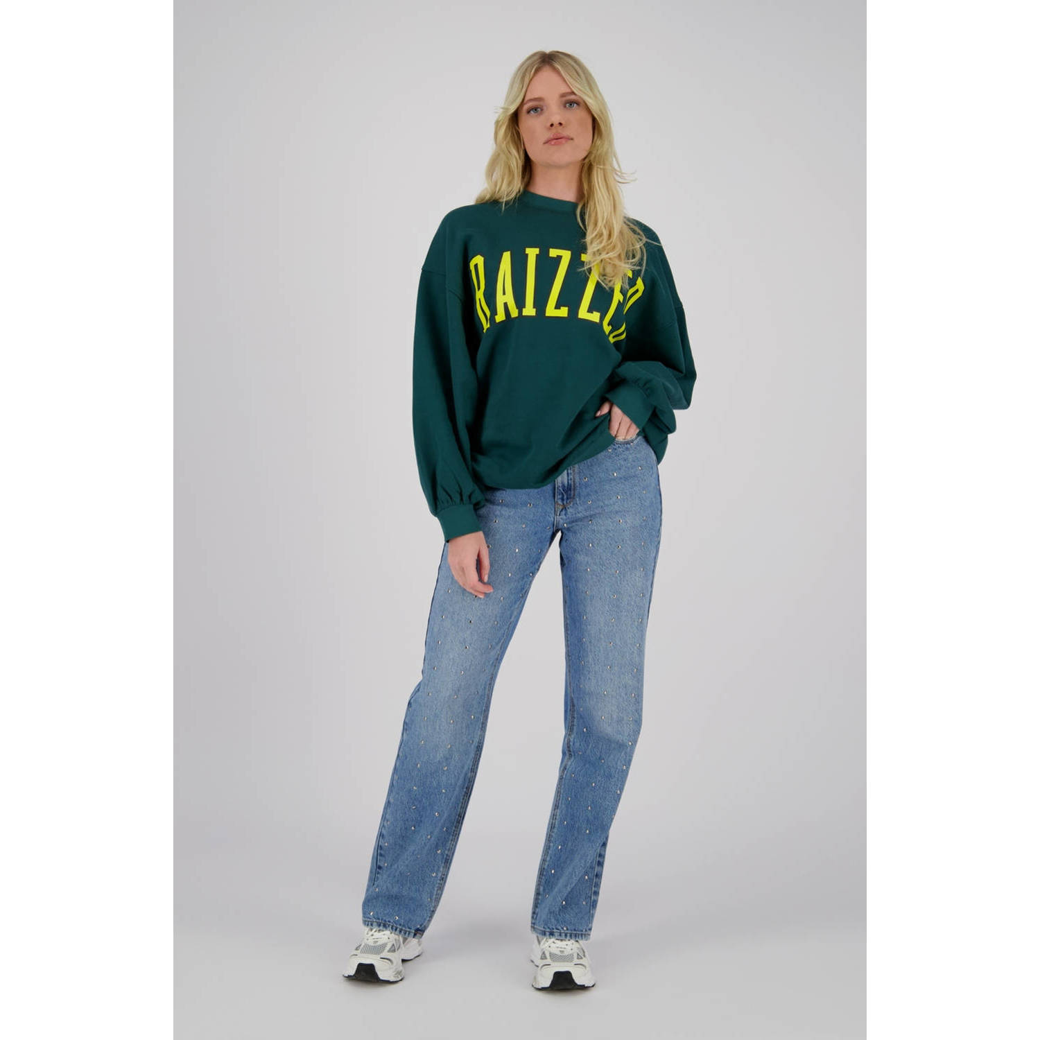 Raizzed sweater donkergroen