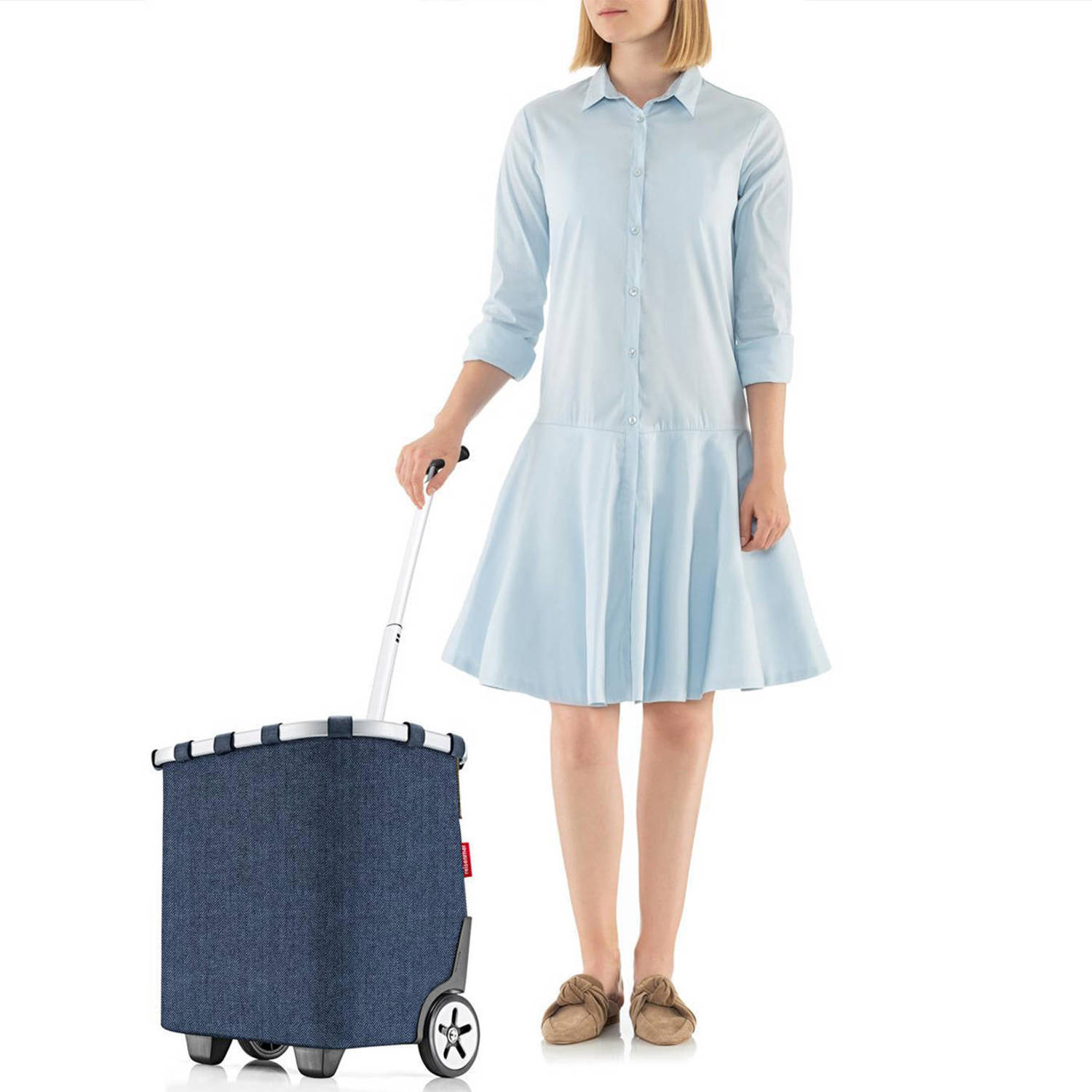 Reisenthel boodschappentrolley Shopping Carrycruiser blauw