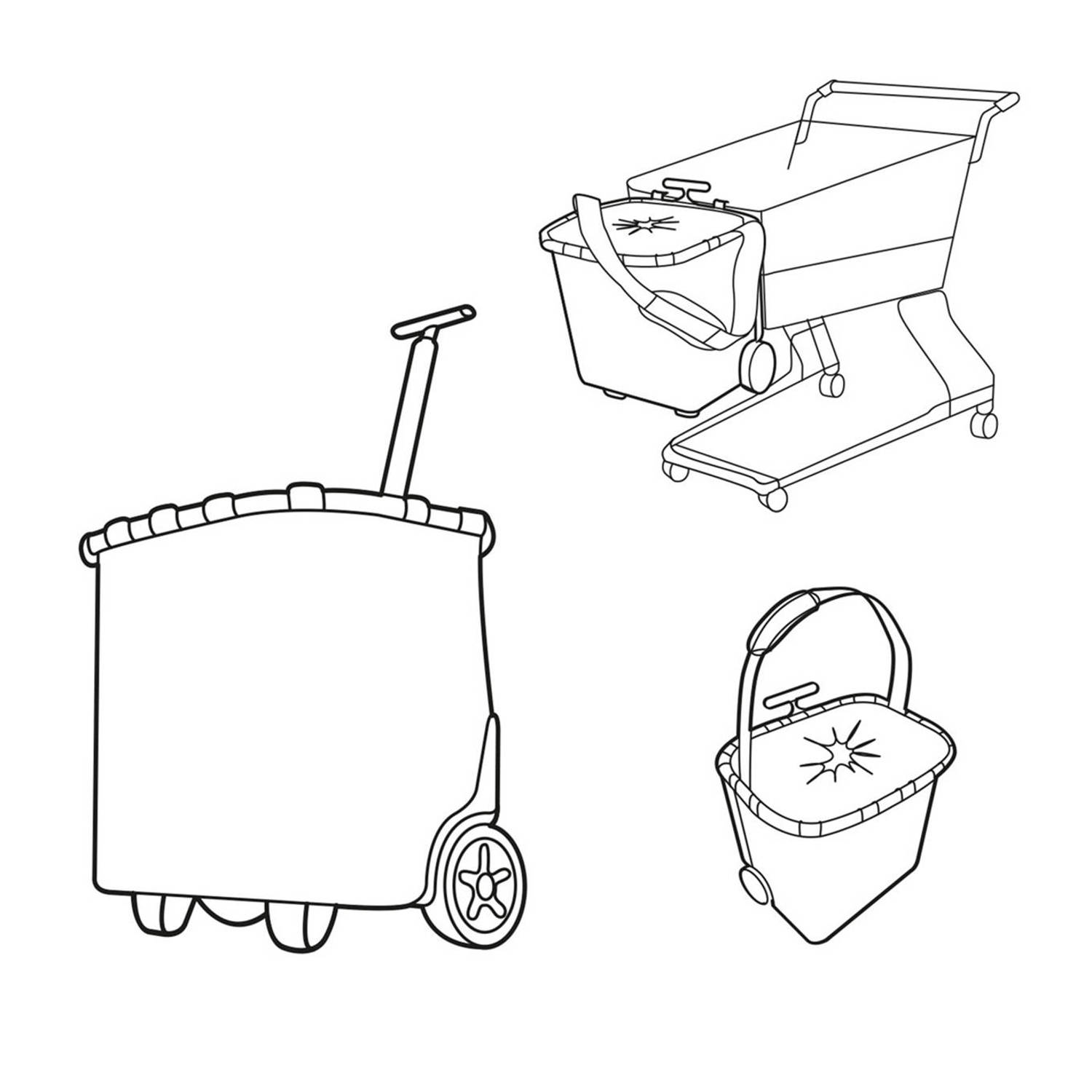 Reisenthel boodschappentrolley Shopping Carrycruiser blauw