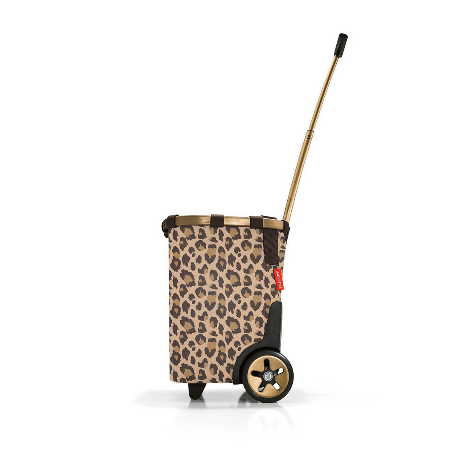 Reisenthel boodschappentrolley Carrycruiser met panterprint bruin
