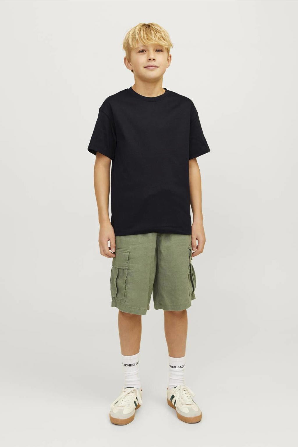 JACK & JONES JUNIOR oversized T-shirt - zwart