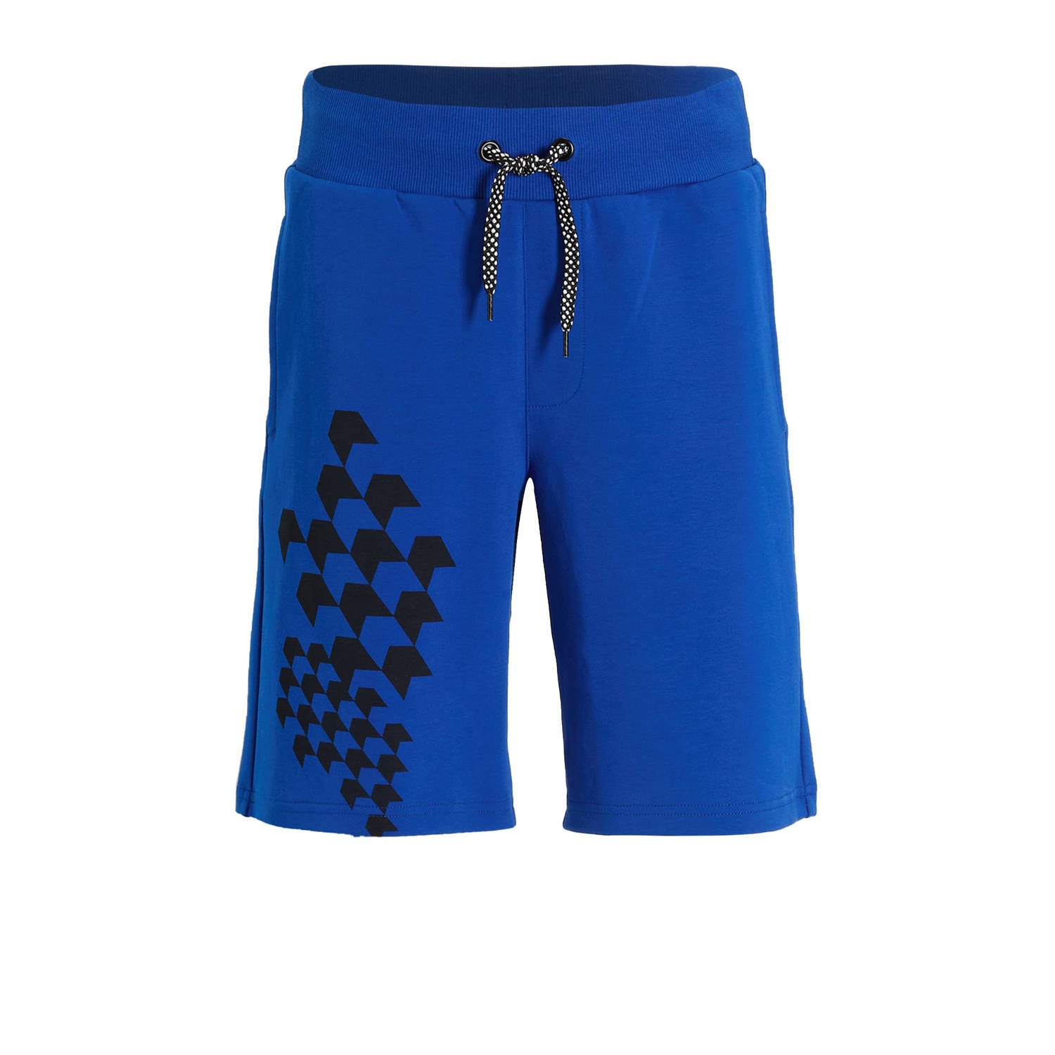 Coolcat Joggingshort Stephan met Print Blauw